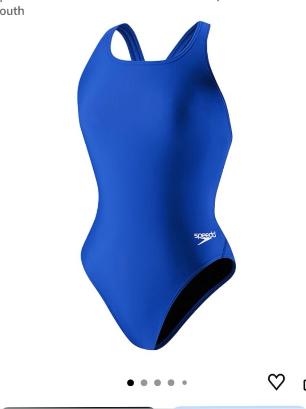 New Speedo 12/38 Women Blue One-Piece Swimsuit